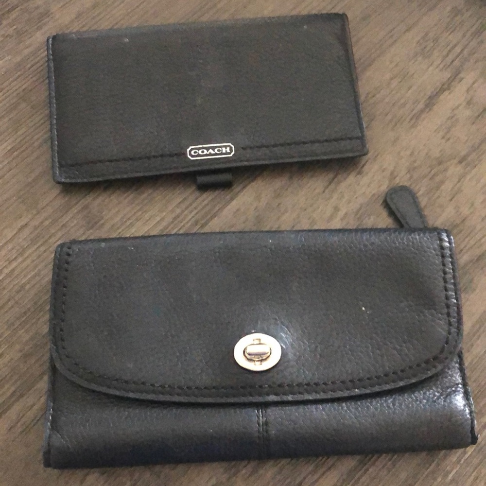 Wallet and checkbook